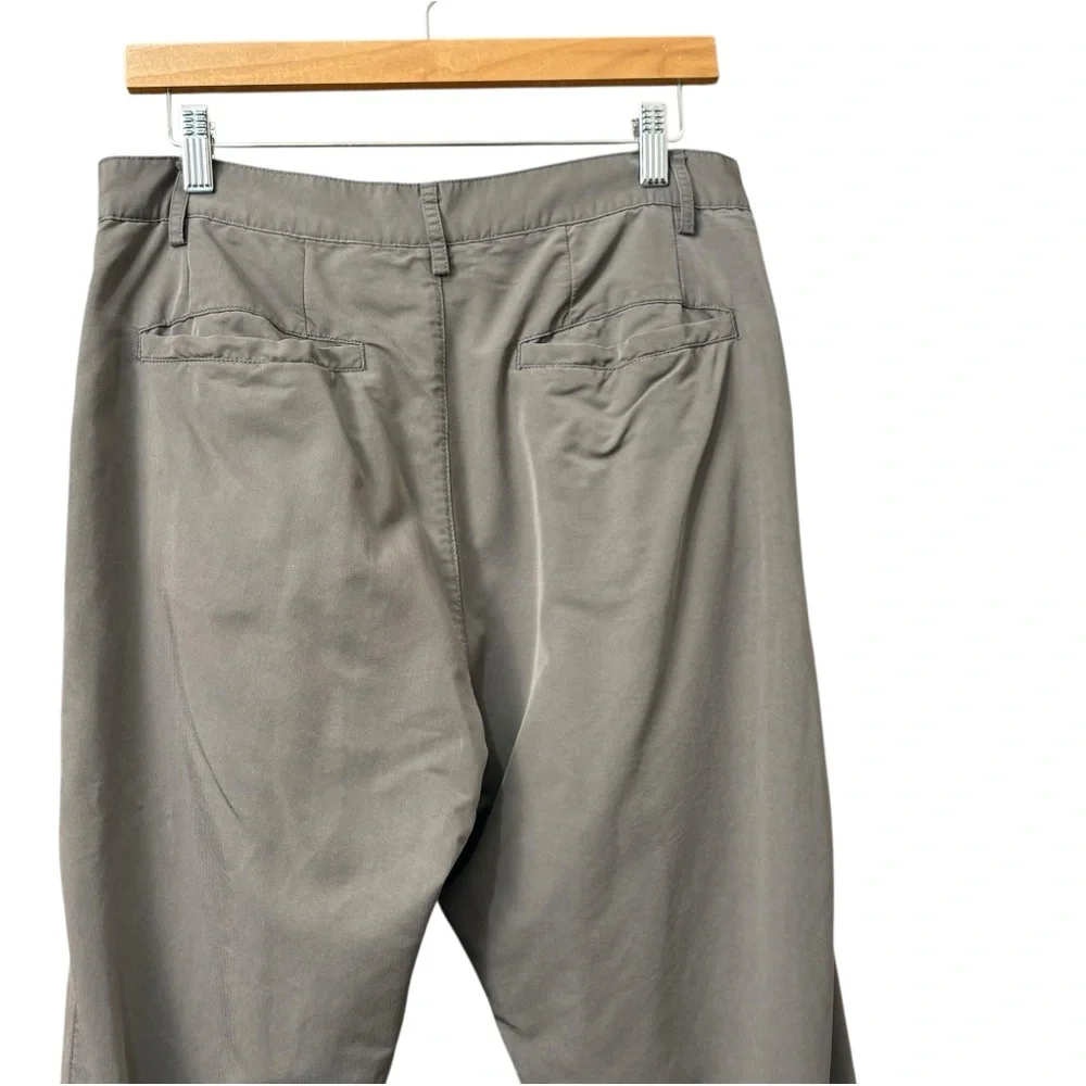 BONELESS Taupe Gray Slim Light Weight Pants‎ Ankle Zip Pants Size Medium